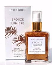 Load image into Gallery viewer, Lucy B's + HYDRA BLOOM - Hydra Bloom Bronze Lumiere Shimmer Oil Body Glow-60ml
