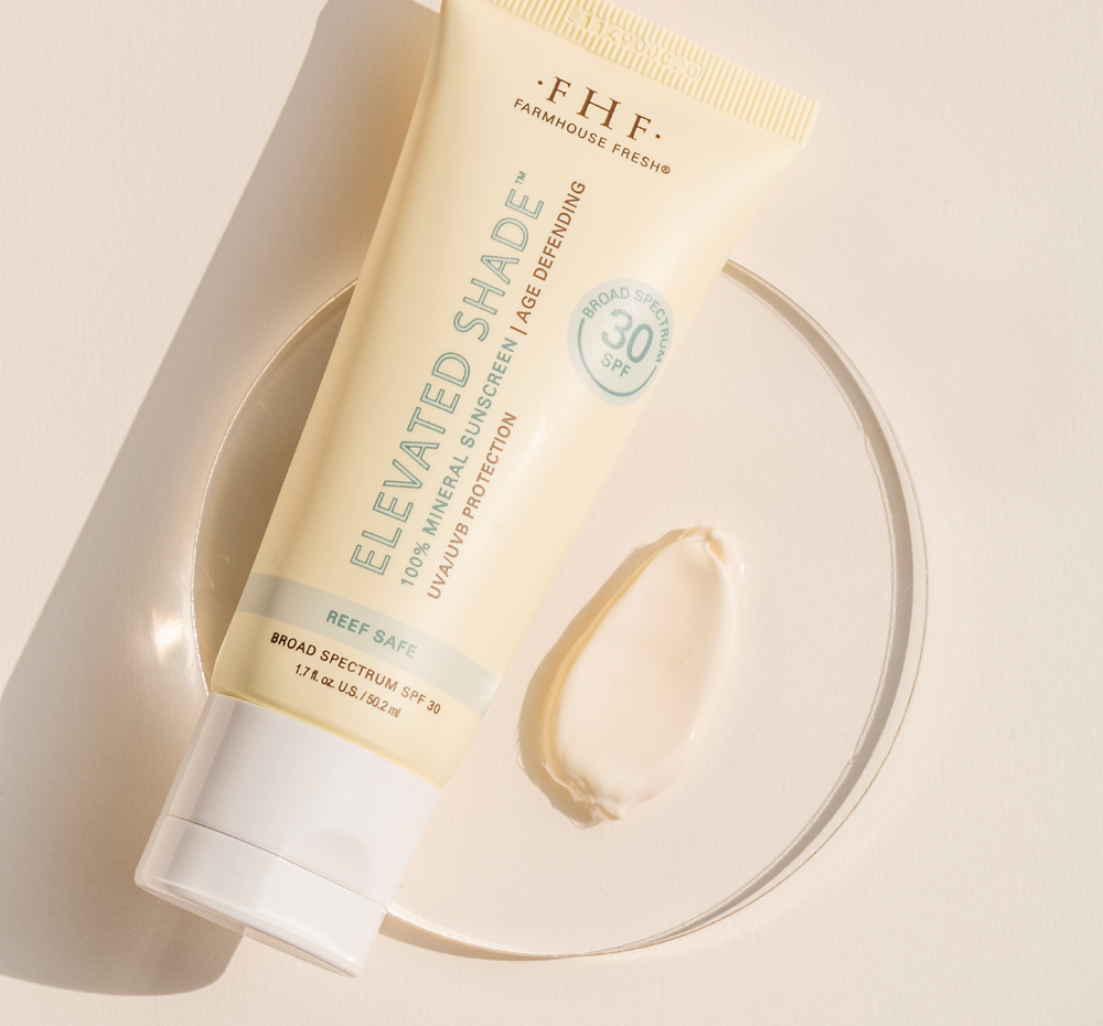 Organic Skin Care | Elevated Shade® Age-Defending 100% Mineral Sunscreen| Farmhouse Fresh